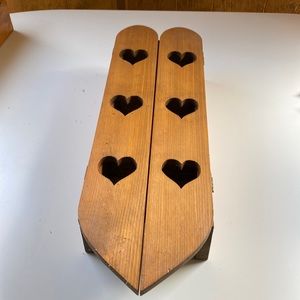 Vintage Wooden heart shelf